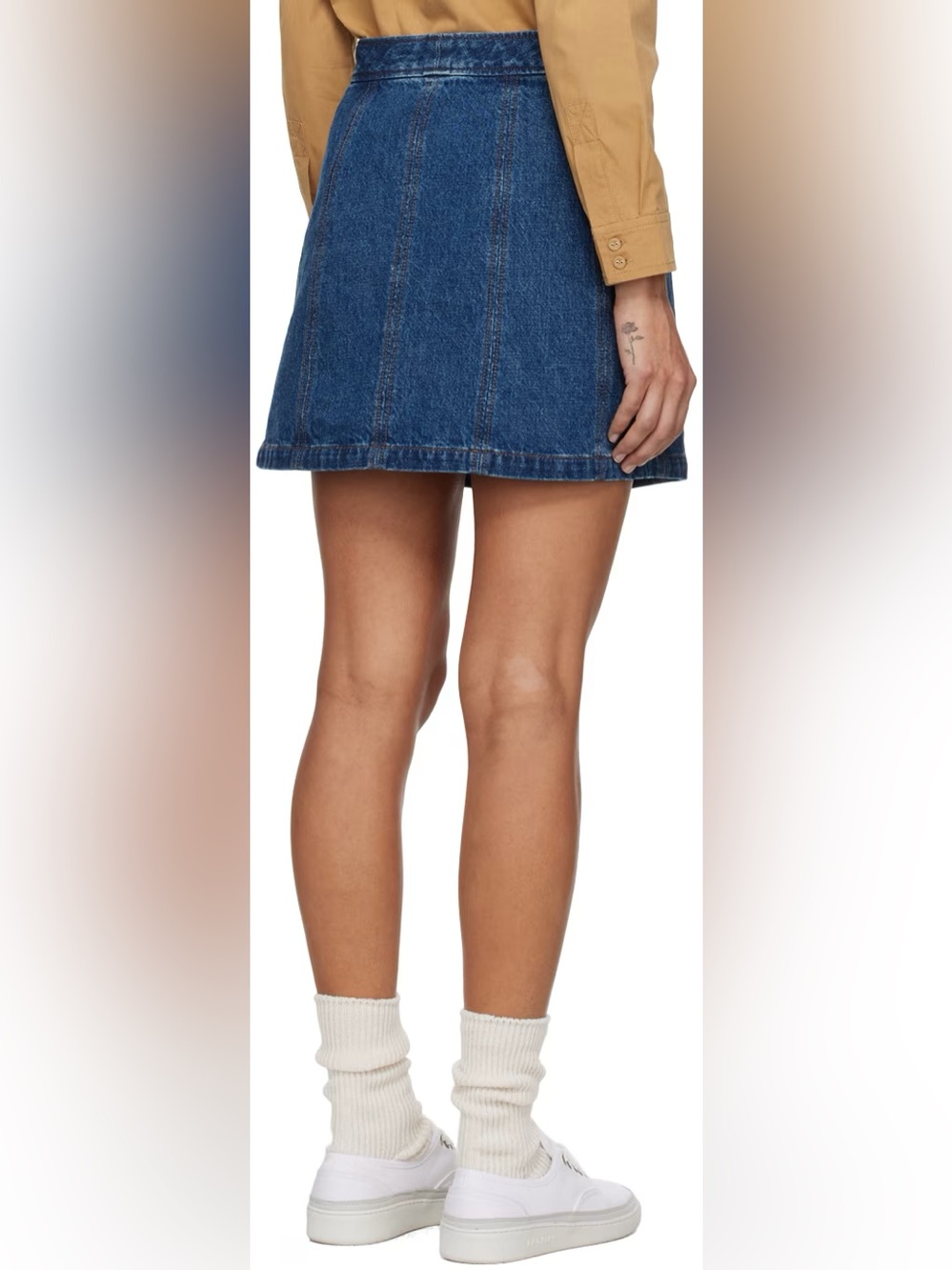 APC Denim snap-front miniskirt - size 34 - Picture 3 of 11